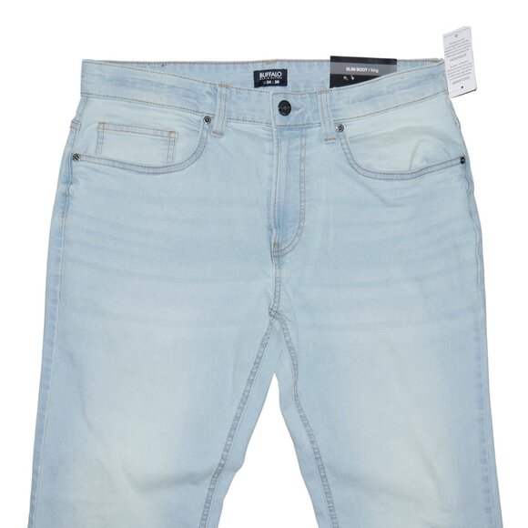 Buffalo David Bitton King Slim Bootcut Jeans Men's Size 34x30 Light Wash Denim - Picture 4 of 9